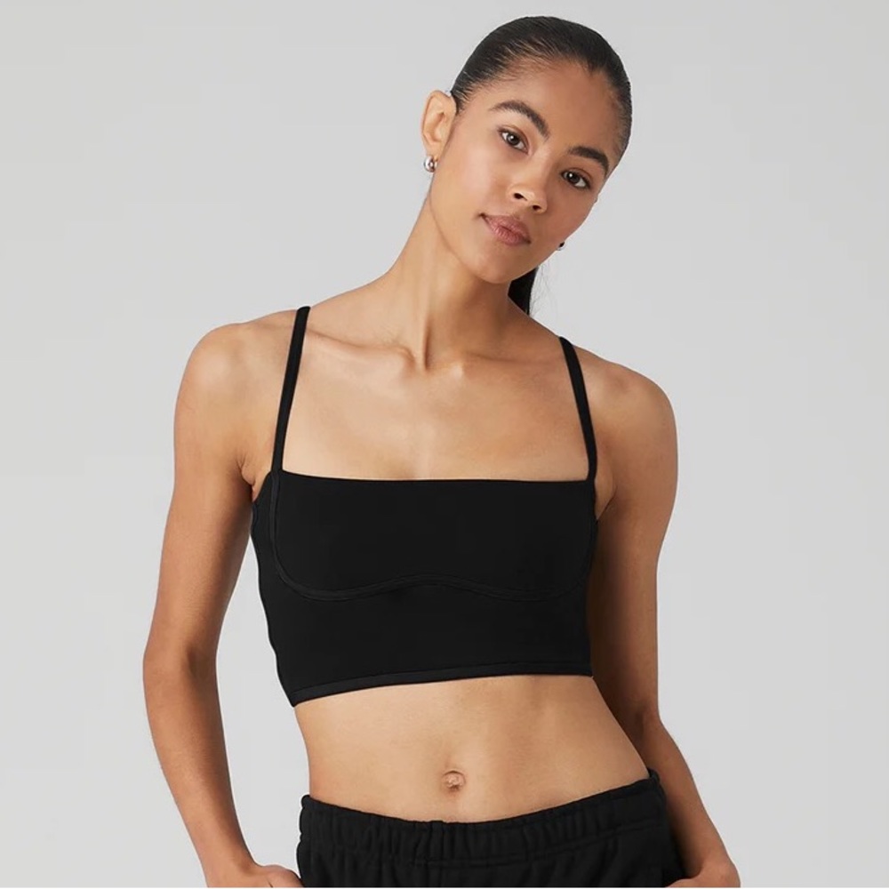 Airbrush streamlined bra tank NWOT
